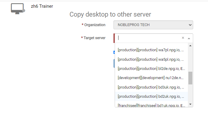 Server-Delegierte